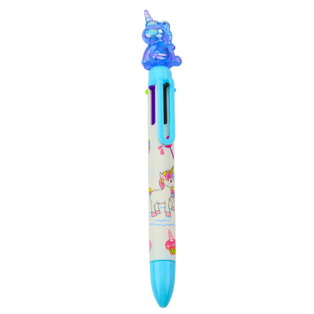 Meerkleurige pen 6 kleuren eenhoornfiguur 0,7 mm (2)