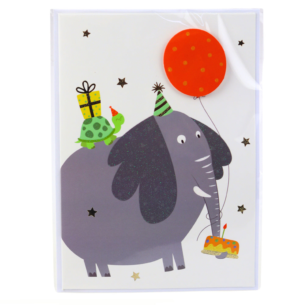 3D-wenskaart eenhoorn olifant kikker dinosaurus + envelop (2)