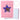 Pluche notitieboek, notitieboek, gelinieerd, ster met confetti, roze, A5, 80 vel
