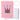 Pluche notitieboek, notitieboek, gelinieerd, kroon met confetti, roze, A5, 80 vel