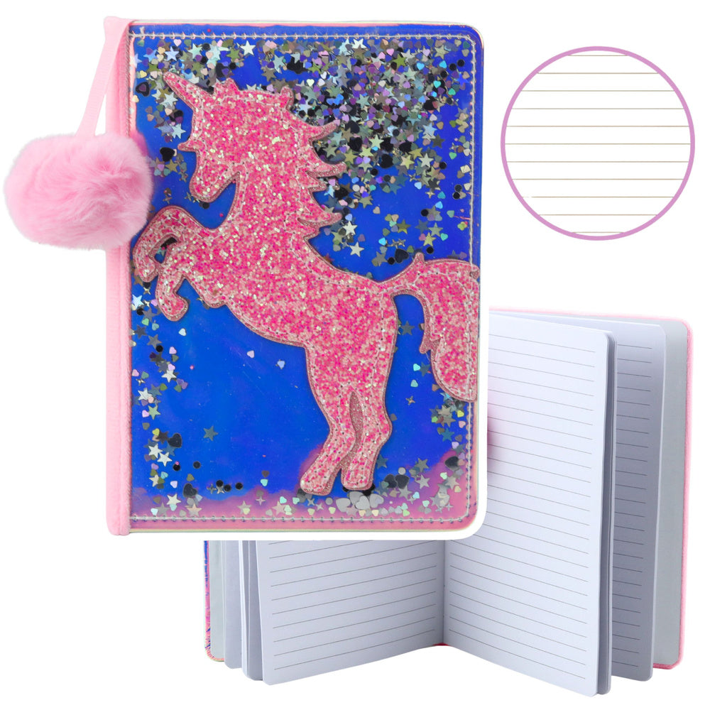 Notitieboek Eenhoorn Confetti Holografisch Gelinieerd Notitieboek A5 80 vellen