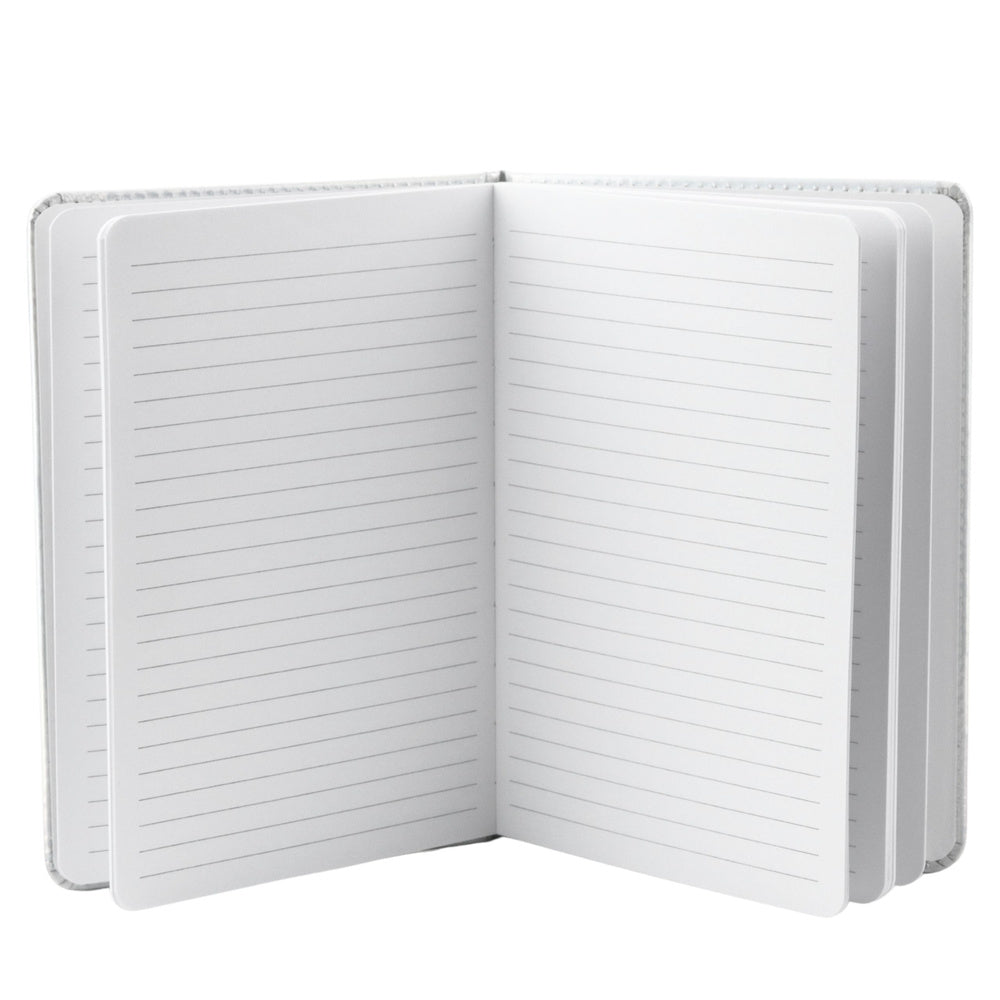 Notitieboek-planner, gelinieerd, bananenbladeren, gum, A5, 80 vel (2)