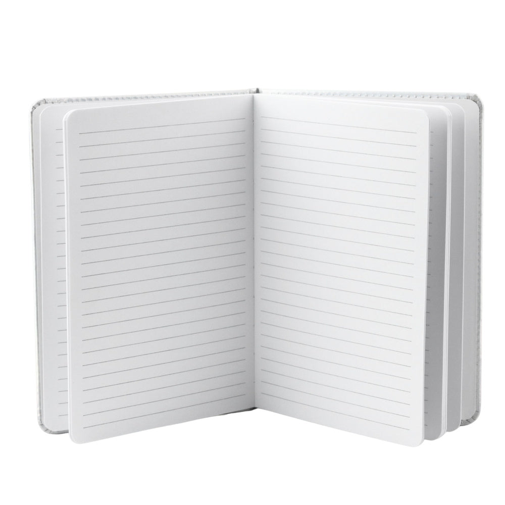 Notitieboek planner gelinieerd bladeren planten gum A5 80 vel (2)