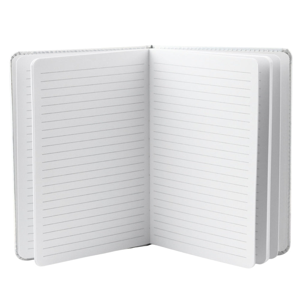 Notitieboek-planner, gelinieerd, monstera-bladeren, gum, A5, 80 vellen (2)
