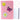 Gelinieerd notitieboek met glitters en patches roze B6 80 vel