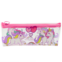 Etui voor meisjes, transparant, transparante eenhoorns (3)