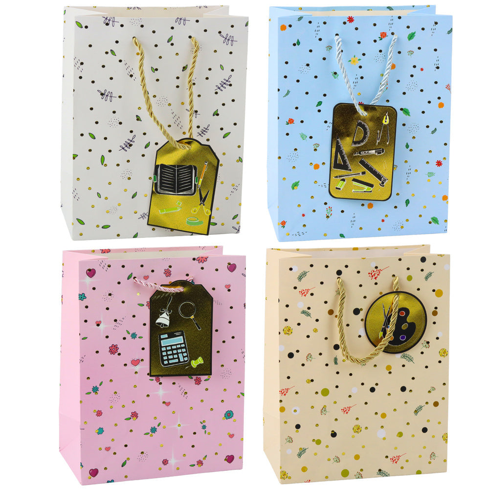 Geschenktas voor leerlingen, docenten, 32 x 26 x 12 cm