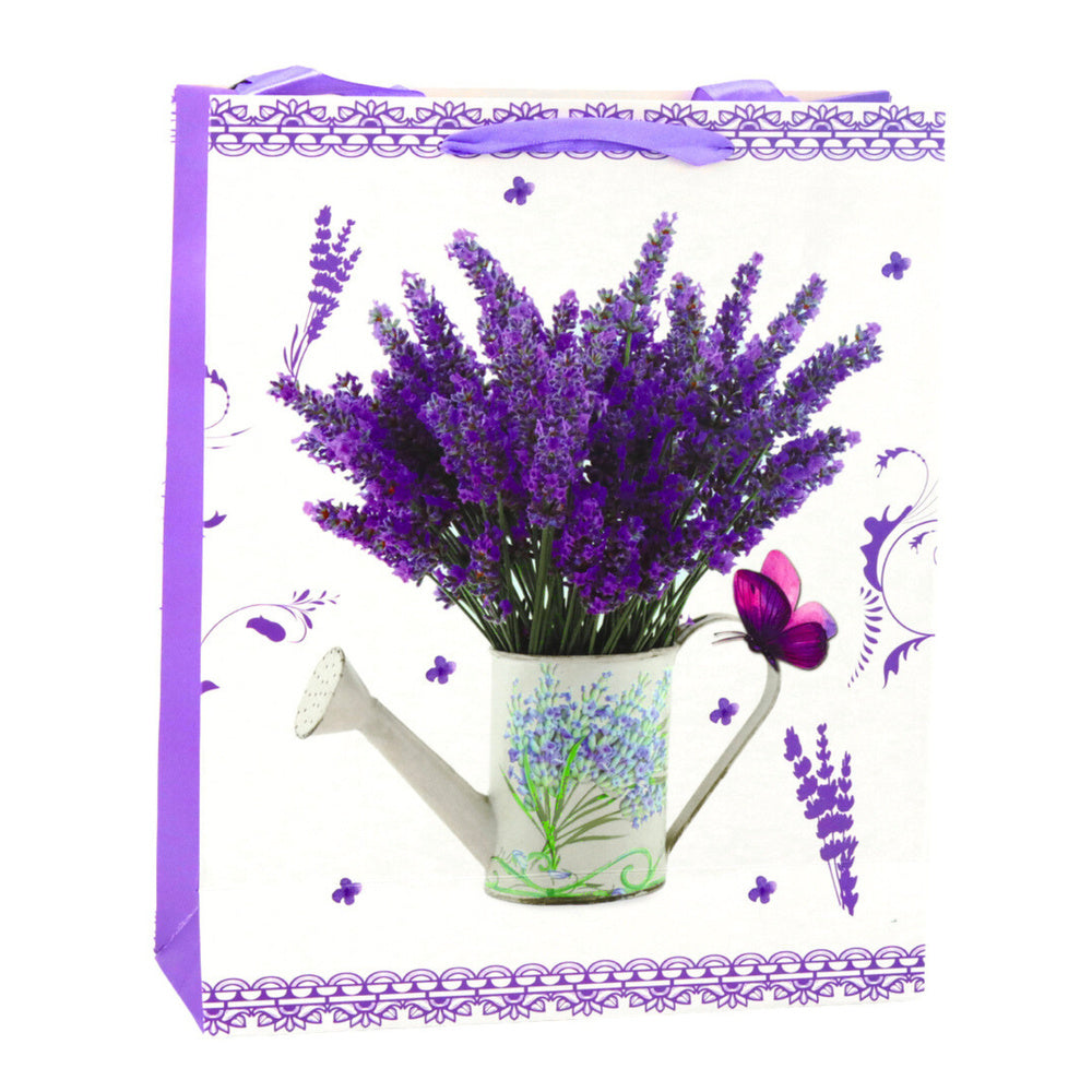 Lavendel-cadeautas van papier, 32 x 26 x 12 cm (2)