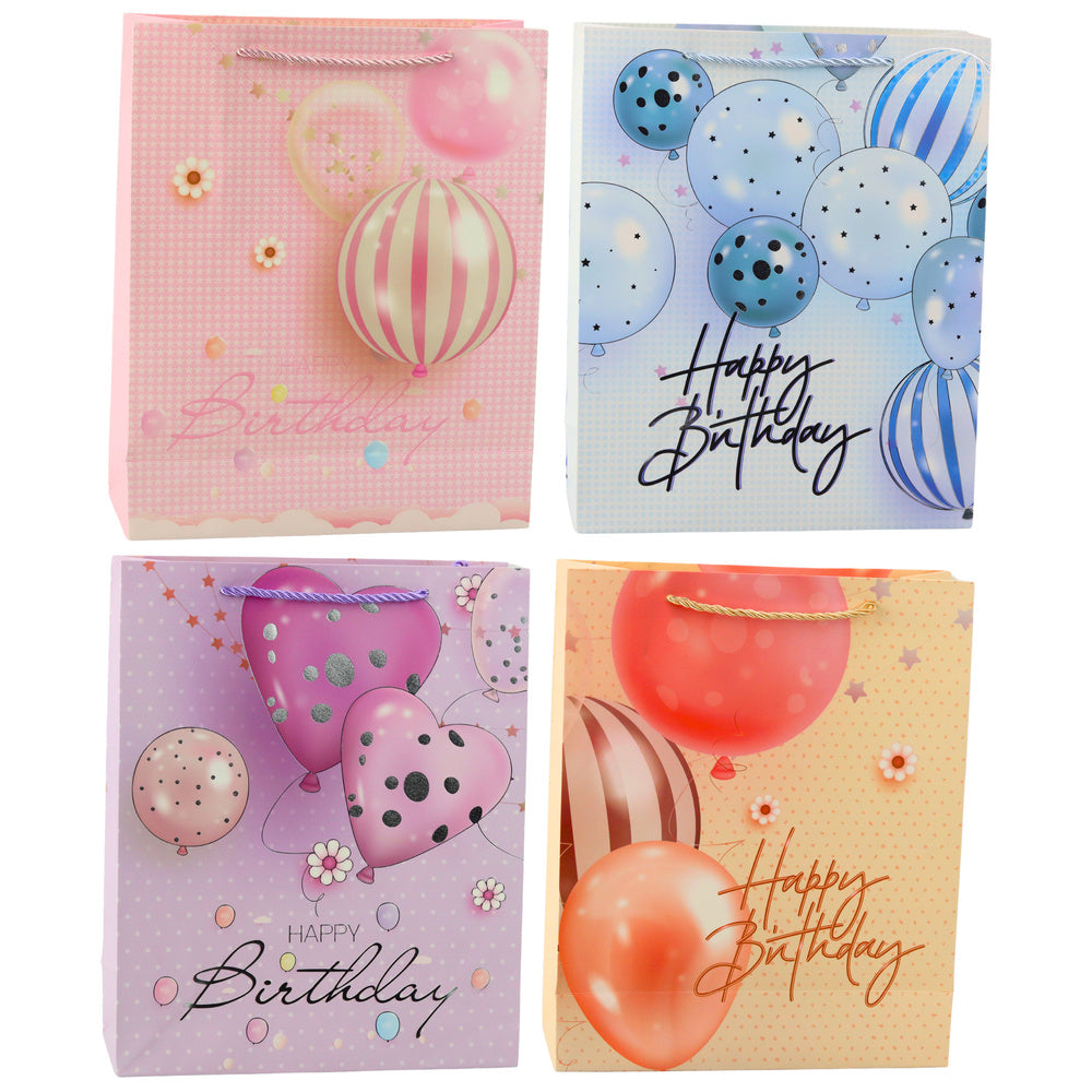 Verjaardagscadeautas Happy Birthday ballonnen 32 x 26 x 12 cm