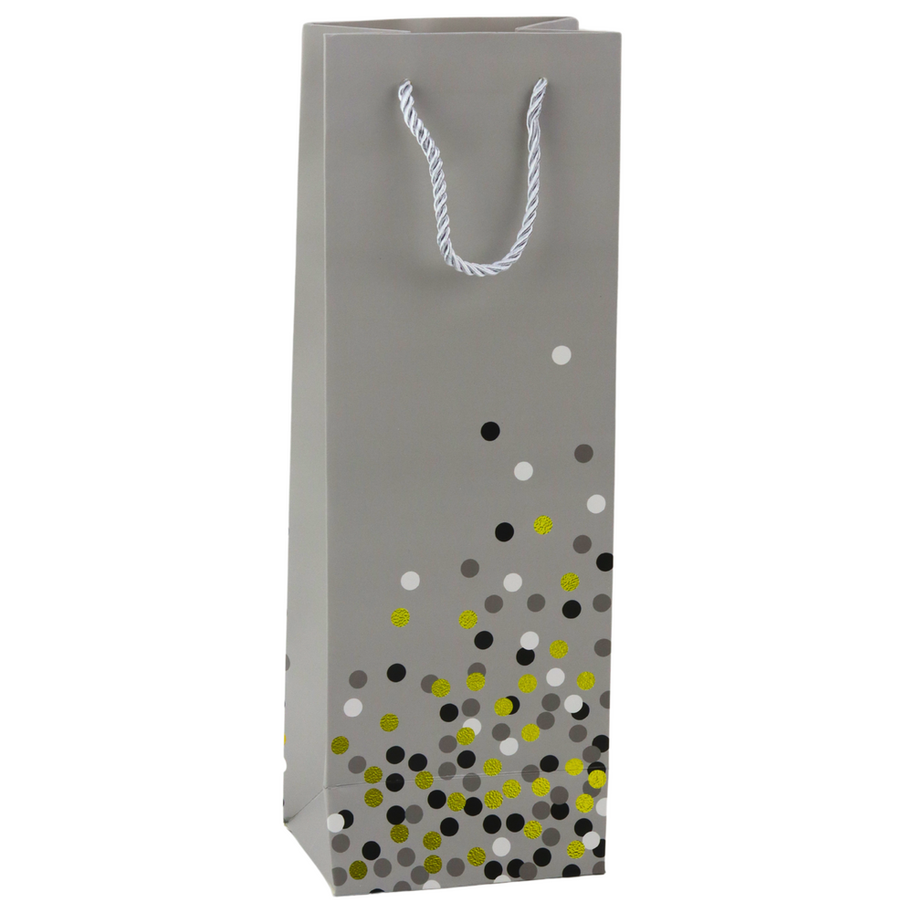 Cadeautas voor wijnflessen met stippen, 36 x 12 x 9 cm (2)