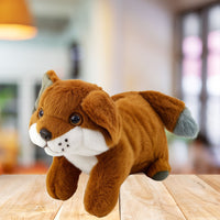Pluche knuffeldier bruine vos 28cm (2)