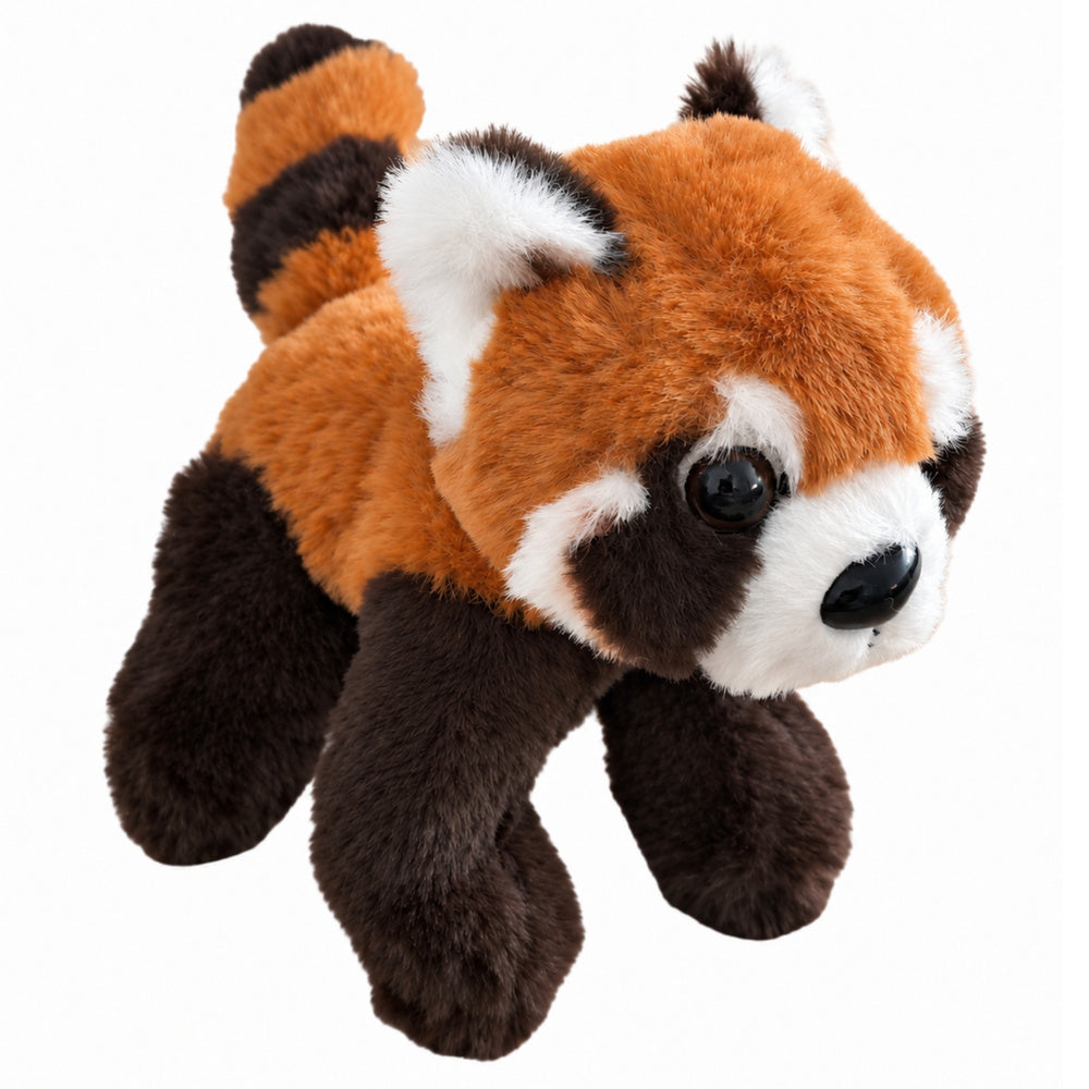 Pluche rode panda mascotte sleutelhanger ring karabijnhaak 13cm (2)