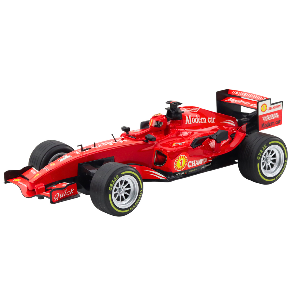 RC-bestuurbare racewagen stuurwiel lichten geluiden 1:12 rood (2)