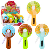 Mini-donut-windmolen-handwaaiers voor kinderen, 4 ontwerpen