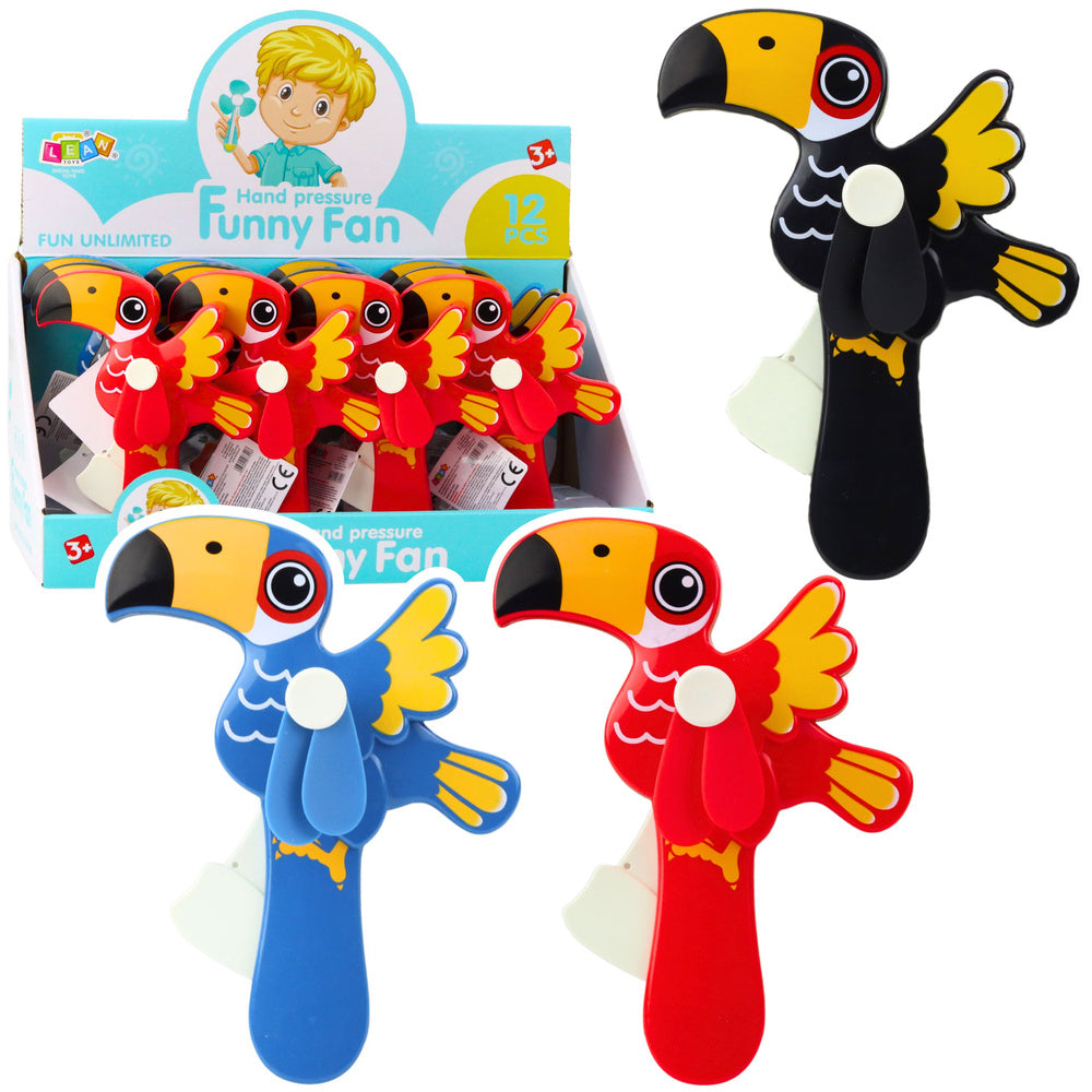 Toucan Mix mechanische handwaaier voor kinderen