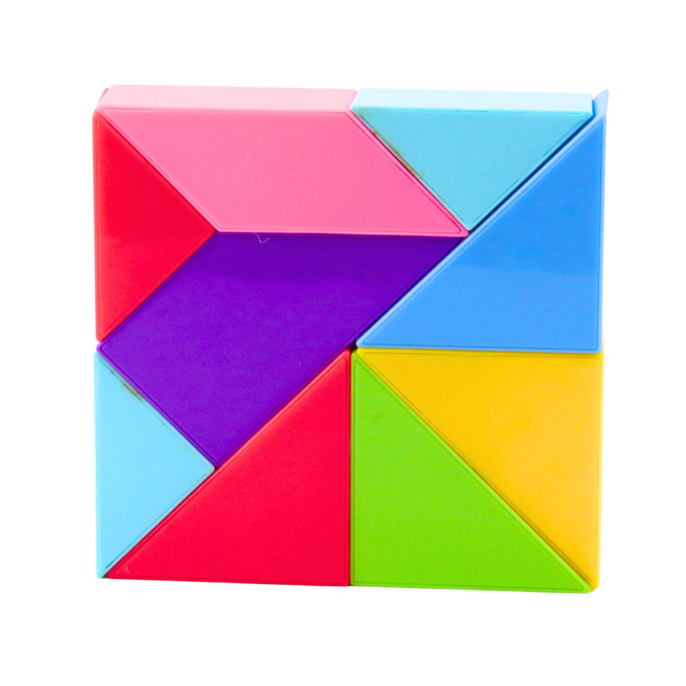 Magnetische Tangram-blokken, kleurrijke puzzelstickers, 9 st (2)