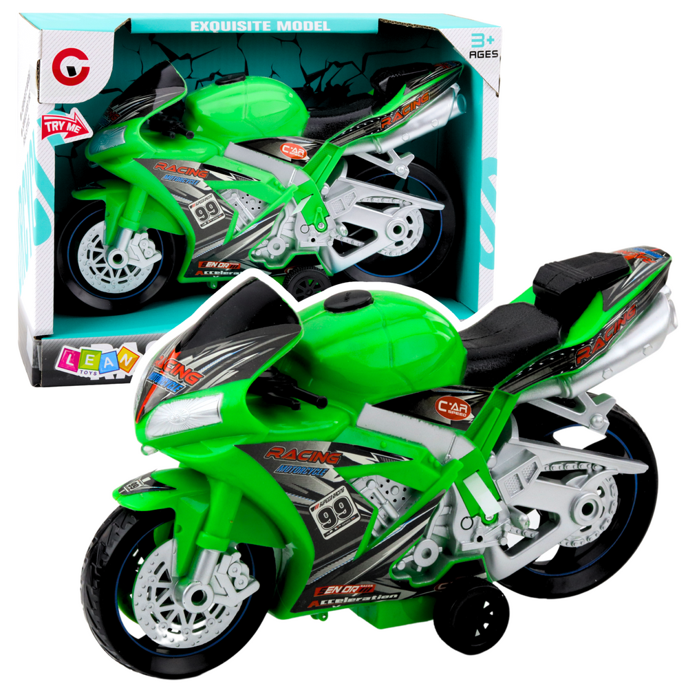 Racefiets Racer Drive lichten geluiden groen