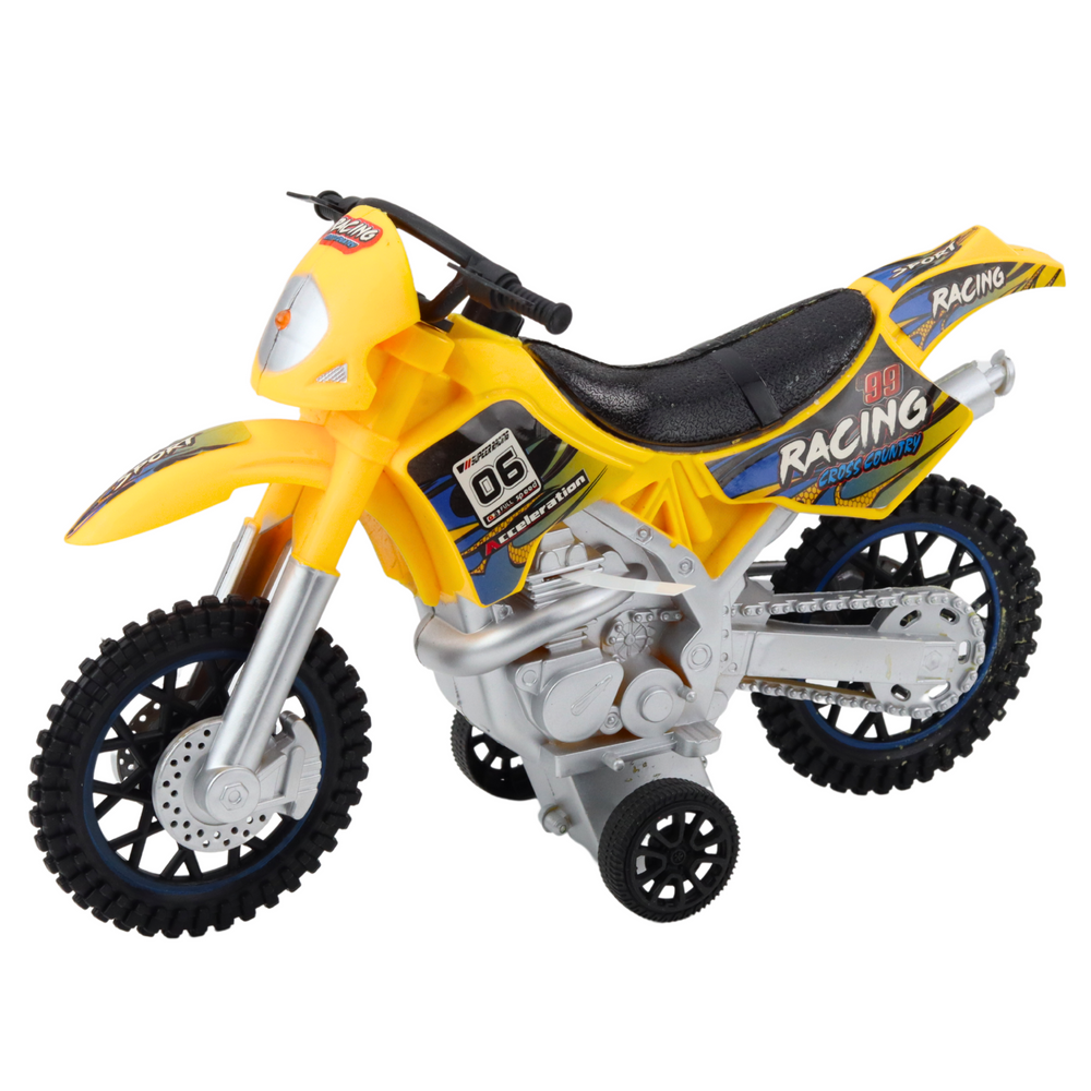 Motocross offroad-rit lichten geluiden geel (2)