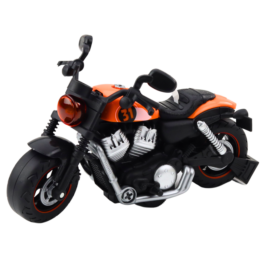 DIY Motorfiets draaien opschroeven lichten geluiden oranje (2)