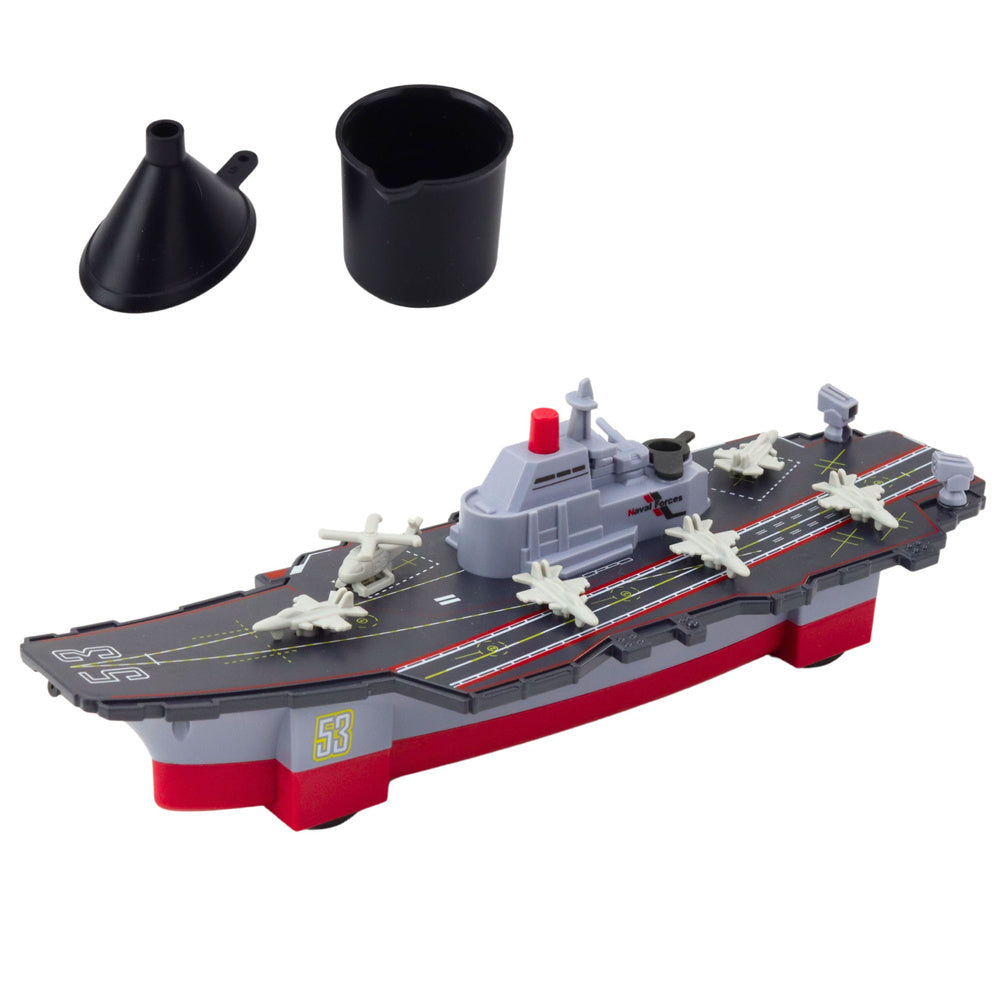 Vliegdekschip militair schip aandrijving watereffect emmer trechter (2)