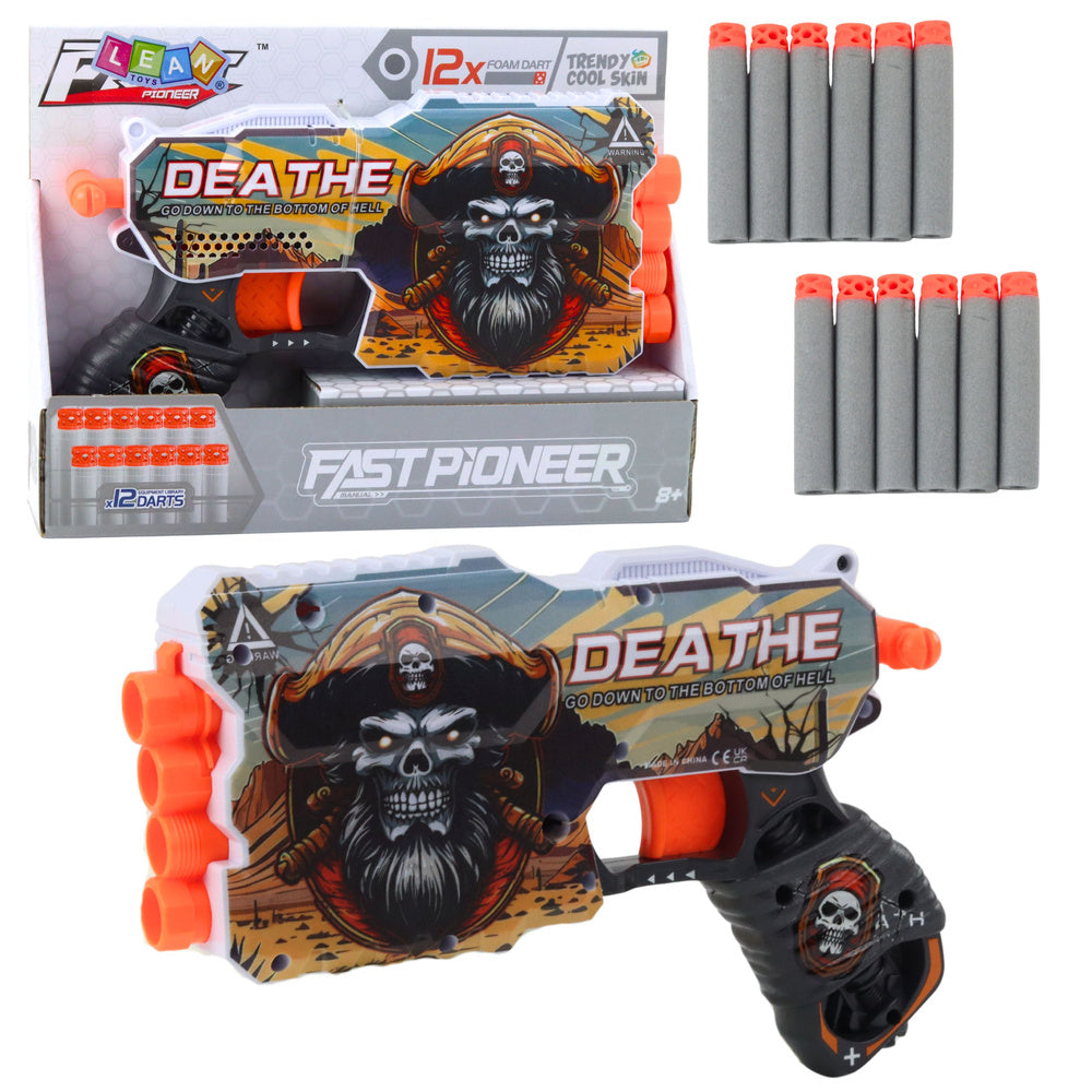 Piraat schuimrubberen dartpistool magazijn voor 4 darts 12 st