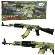 Militair camouflagegeweer met trillingen, licht en geluid, 70 cm