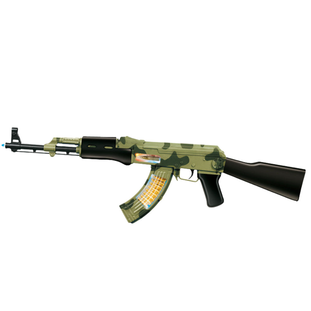 Militair camouflagegeweer met trillingen, licht en geluid, 70 cm (2)