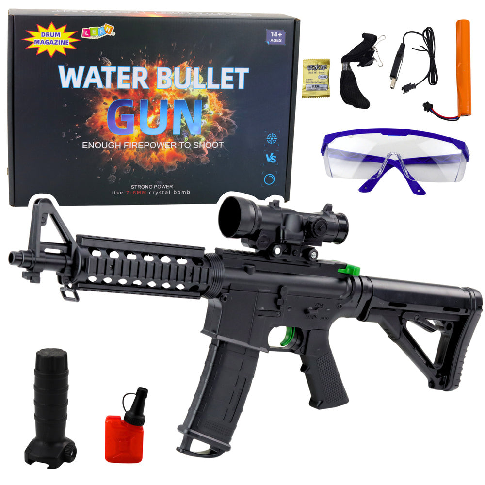 Aanvalsgeweer voor hydrogel-waterballen vizier zwart 86cm