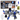 Elektrisch waterpistool graffiti wit blauw