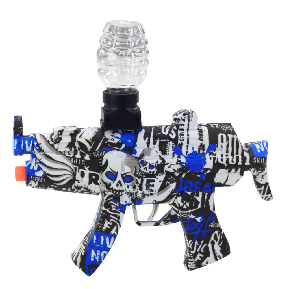 Elektrisch waterpistool graffiti wit blauw (2)