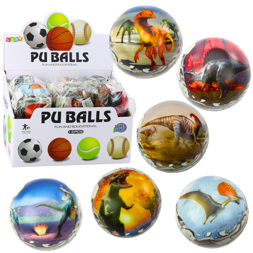 Stressbal, dinosaurus, schuimrubberen bal, 7 cm