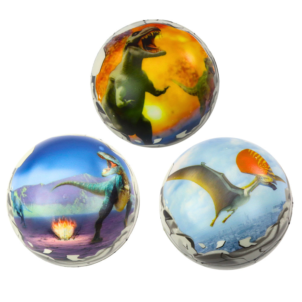 Stressbal, dinosaurus, schuimrubberen bal, 7 cm (2)