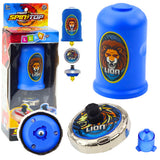 Vliegende schijf leeuw spinner lanceerset blauw