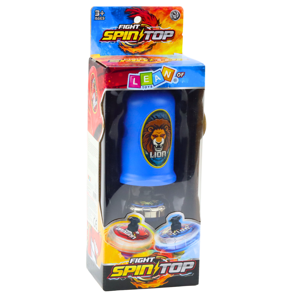 Vliegende schijf leeuw spinner lanceerset blauw (4)