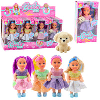 Minipop in kledingset scholierenmix 12cm