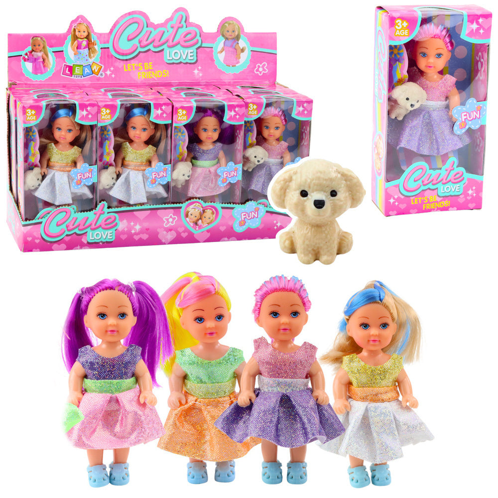 Minipop in kledingset scholierenmix 12cm