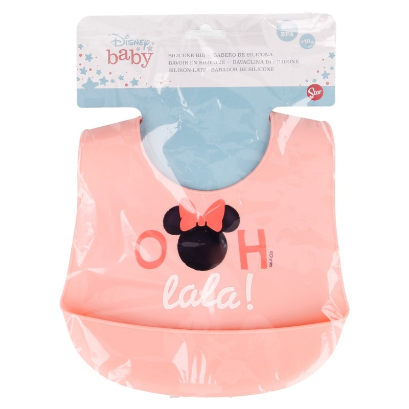 Minnie Mouse - Siliconen slabbetje met opvangbakje (Indigo dreams) (2)