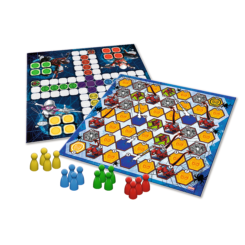 2-in-1 spel Chinees dammen / Slangen en ladders - Spider-Man Trefl 02419