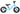 Loopfiets ULTRA lichtgewicht magnesium frame blauw