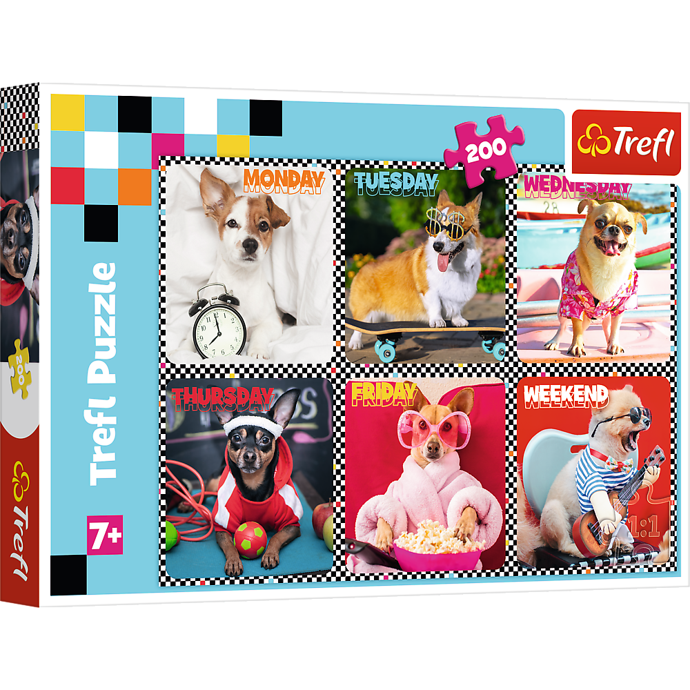 Puzzel - 200 - Gelukkige honden - Trefl 13279
