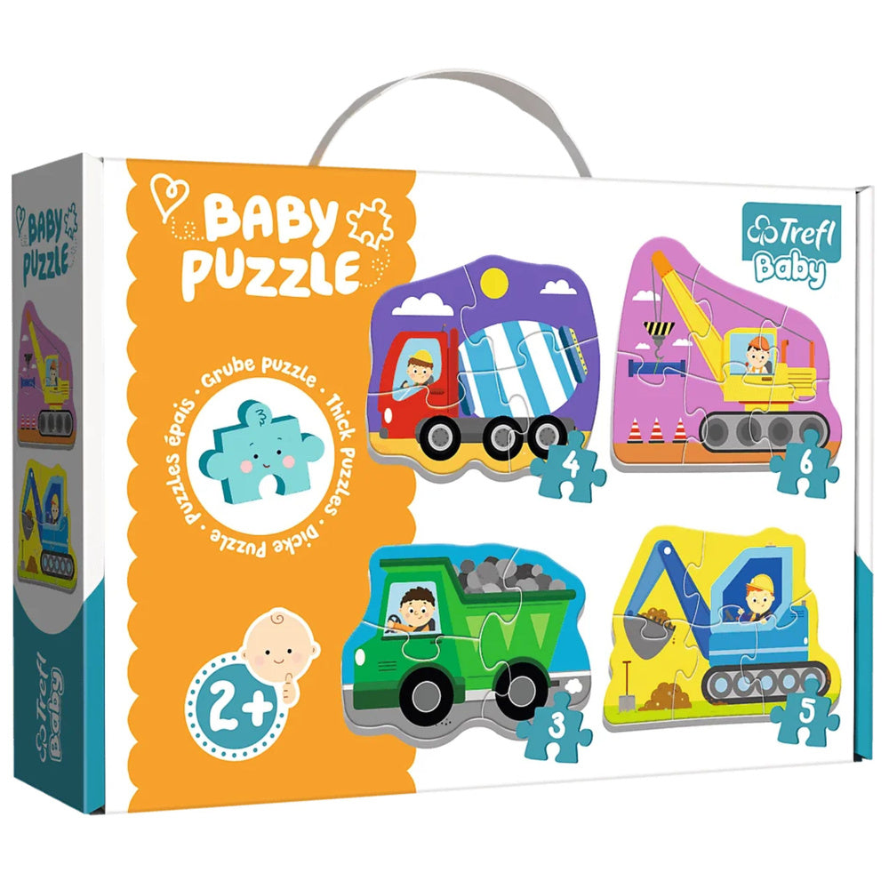 Puzzel - Baby Classic - Bouwvoertuigen - Trefl Baby 36072