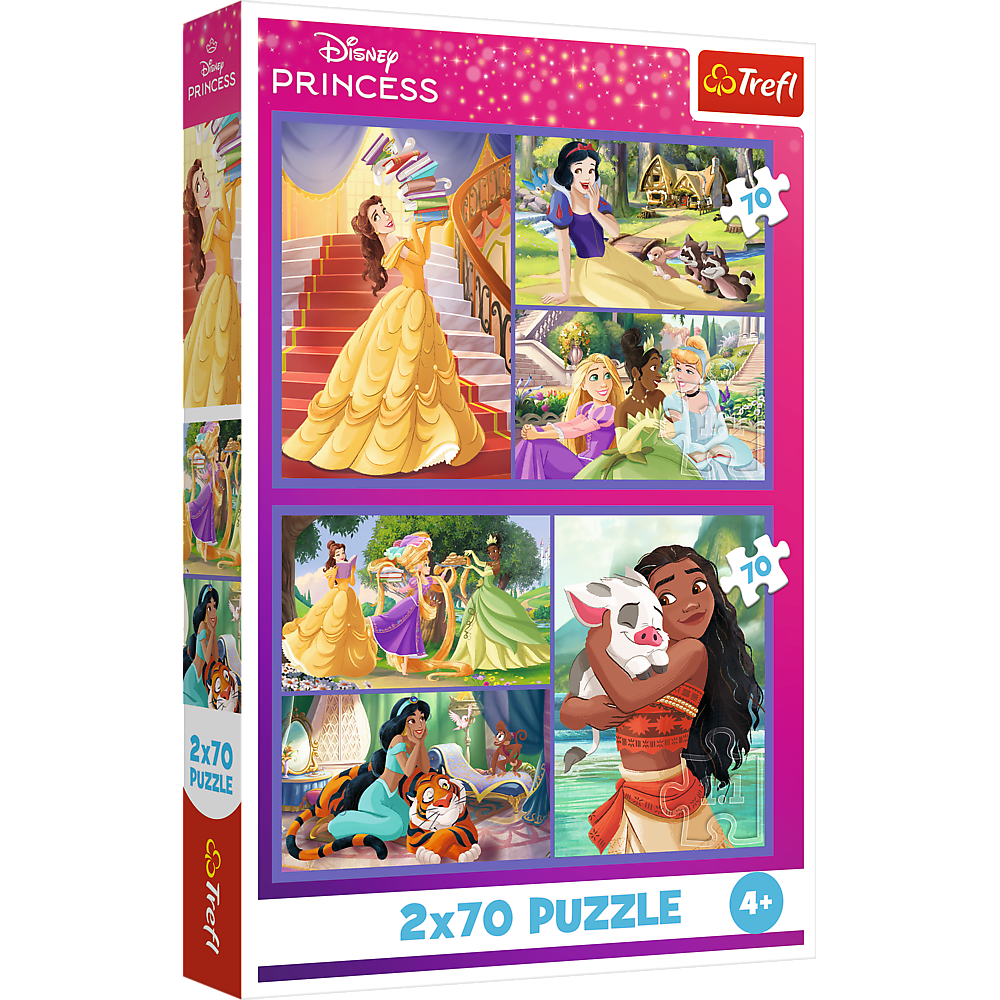Puzzel - 2x70 - Sprookjesdagen - Disney Prinsessen 34440