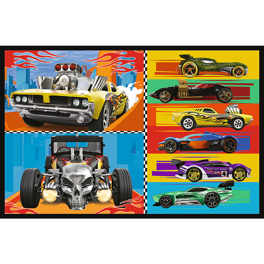 Puzzel - 2x70 - Auto's - Hot Wheels Trefl 34442 (2)