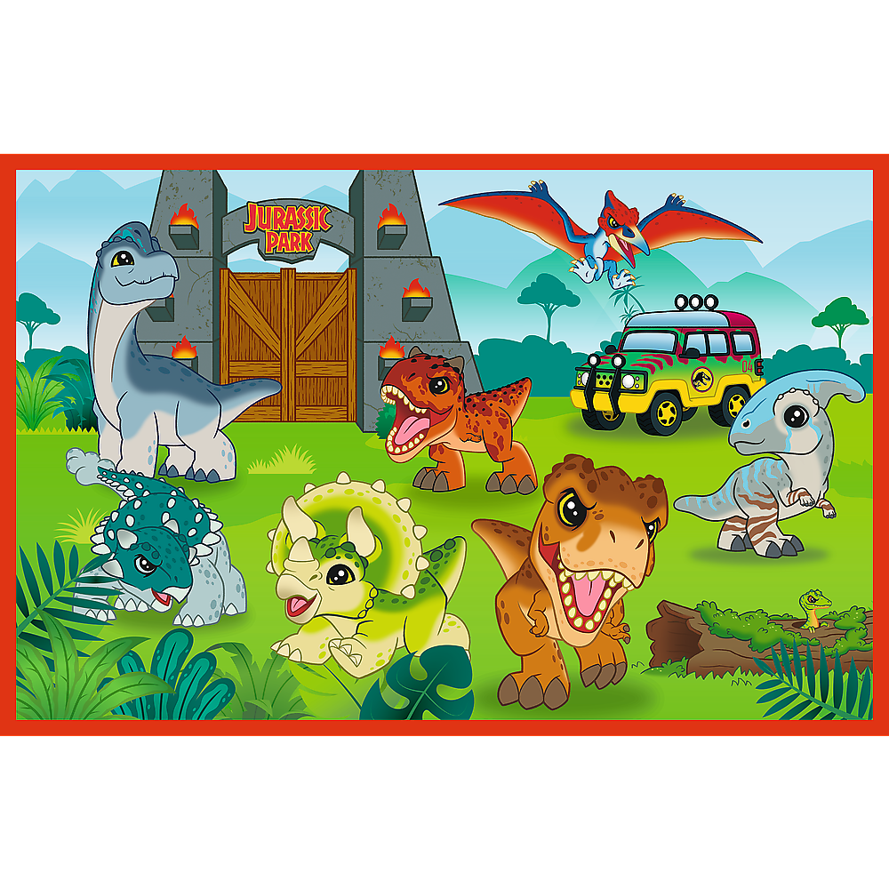 Puzzel - 2x24 - Kleine dinosaurussen - Universal Jurassic World Trefl 34437