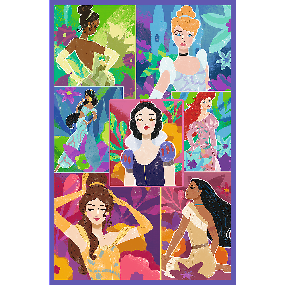 Puzzel - 3x80 - Prinsessenvrienden - Disney Princess Trefl 34884 (2)
