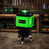 4D Laserwaterpas 16 lijnen tas 2 batterijen groen (3)