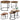 2-in-1 set ronde salontafels vintage natuurhout 60x45cm 40x40cm