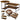 2-in-1 vintage rustieke houten salontafelset 123x60x51cm