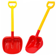 Grote kindersandschop 63 cm rood en geel