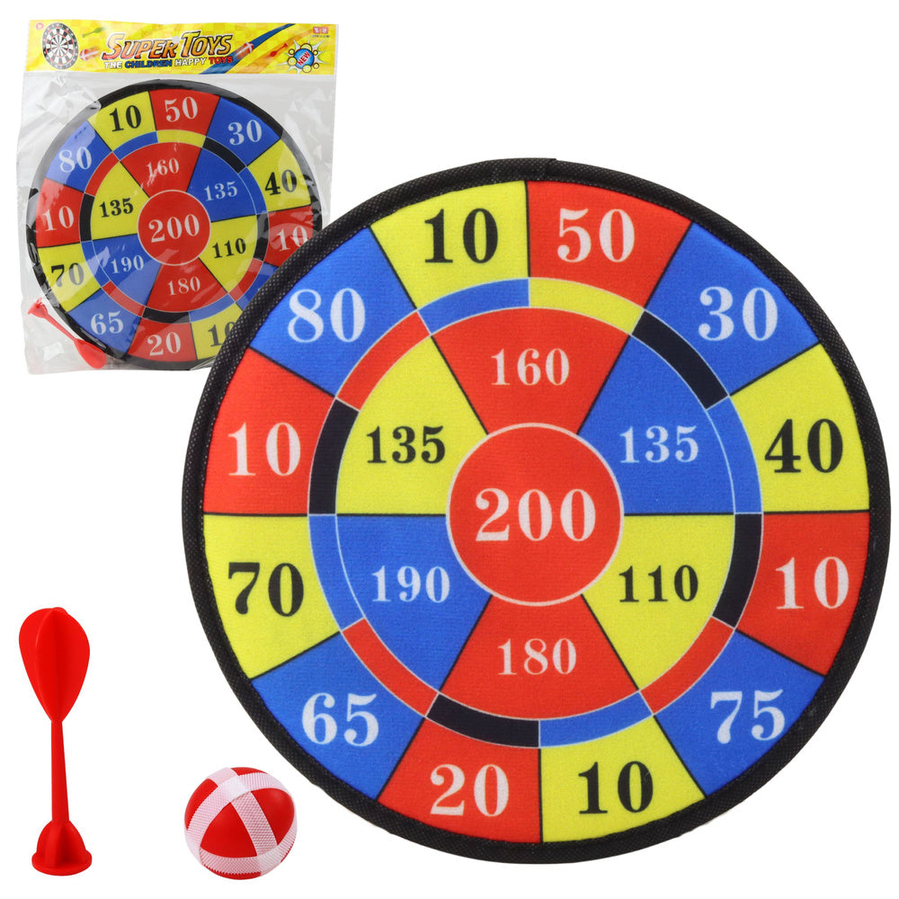 Dartbord met scorebord leerspel darts pijl bal behendigheidsspel